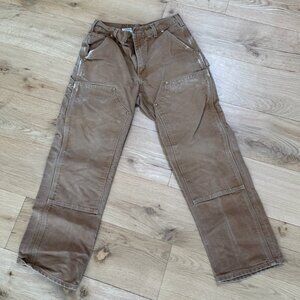 Vintage Carhartt B01-BRN Men’s Double Knee Distressed Workwear Pants Size 30x30